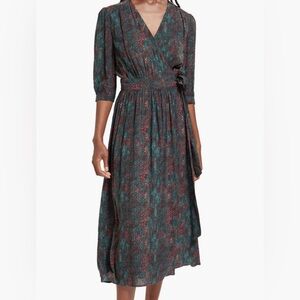 Scotch & Soda Midi wrap dress | Snake